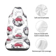 thumbnail image 3 of Lsque Cute Poodle Dog Pattern Car Seat Covers for Front Seats , Waterproof Seat Covers for Cars, Sporty Front Seat Covers,Car Seat Cover Protector Front Seats, 3 of 5