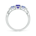thumbnail image 2 of Angara Natural 0.8 Ct. Tanzanite with Tanzanite Classic Ring in Sterling Silver for Women (Ring Size: 3.5), 2 of 9