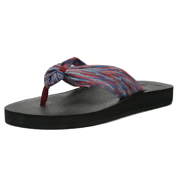 rainbow flip flops with arch support