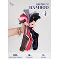 thumbnail image 4 of Hugh Ugoli Bamboo Crew Socks for Diabetic Edema Circulation, 3 Pairs, Red, Shoe Size 10-12, 4 of 7