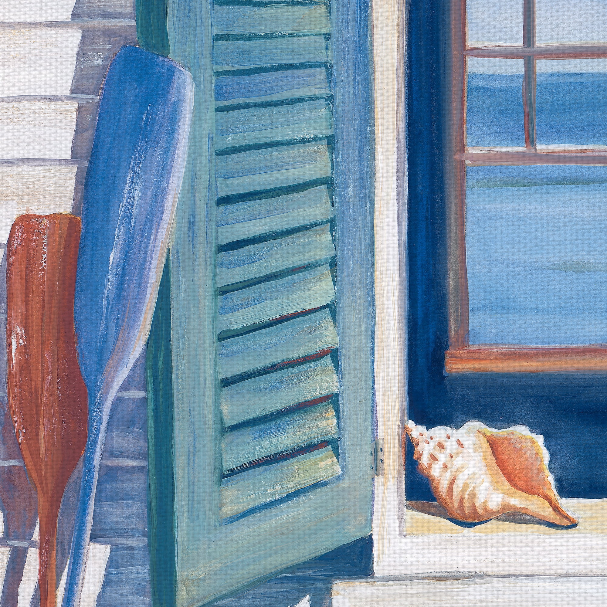 Masterpiece Art Gallery Seashore Beach House By Kathleen Denis Canvas Art Print 30" x 40"