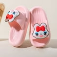 thumbnail image 2 of Kids Slides Girls Girls Slippers Soft EVA Indoor Outdoor Bunny Print Slip On Shoes for Toddler Kid #Pink, 2 of 3