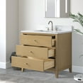 thumbnail image 4 of Vanity Art 36" Bathroom Vanity with Sink and Engineered Marble Top, Freestanding Storage Cabinet with 3 Drawers, 4 of 10