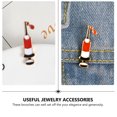 thumbnail image 4 of Shisuyan Brooches Assorted Color 4Pcs 1.2X0.4X0.4In Clamping on Clothes, 4 of 9