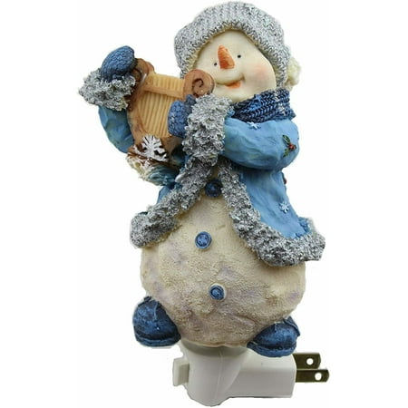 

Winter Snowman Resin Crafts Night Light Lamp Candle Home Decor Christmas Gift