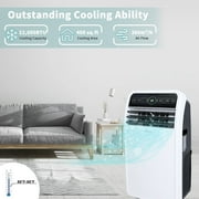 Shinco 7800BTU SACC(12,000 BTU ASHRAE) 3 in 1 Portable Air Conditioner, Air Cooler with Remote Control / Window Kit