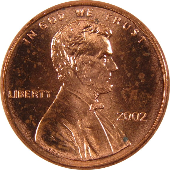 2002 Lincoln Memorial Cent BU Uncirculated Penny 1c Coin
