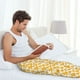 thumbnail image 5 of Fotbe yellow rubber ducks Pantalones de Pijama para Hombre, Pantalones de Dormir, Pantalones de Casa con Cintura Ajustable y Bolsillos-Small, 5 of 6