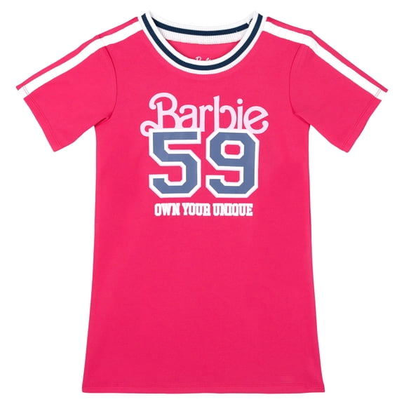 Barbie Toddler Girls' Short Sleeve Athletic Graphic T-Shirt Pink Barbie