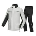 thumbnail image 2 of Traje de lluvia para hombre Traje de lluvia ligero con mochila Espacio Impermeable a prueba de lluvia Impermeable Gris, 2 of 9