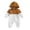 Brown-2Ss, variant on Mnyotv Infants Baby Boys Jumpsuits Hooded Long Sleeve Zip Rompers Infants Spring Fall Clothes Size 12-18 Months