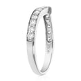 thumbnail image 2 of Vir Jewels 1/2 CTTW V-Shape Diamond Wedding Band with Milgrain 14K White Gold Size 6 Female Adult, 2 of 9