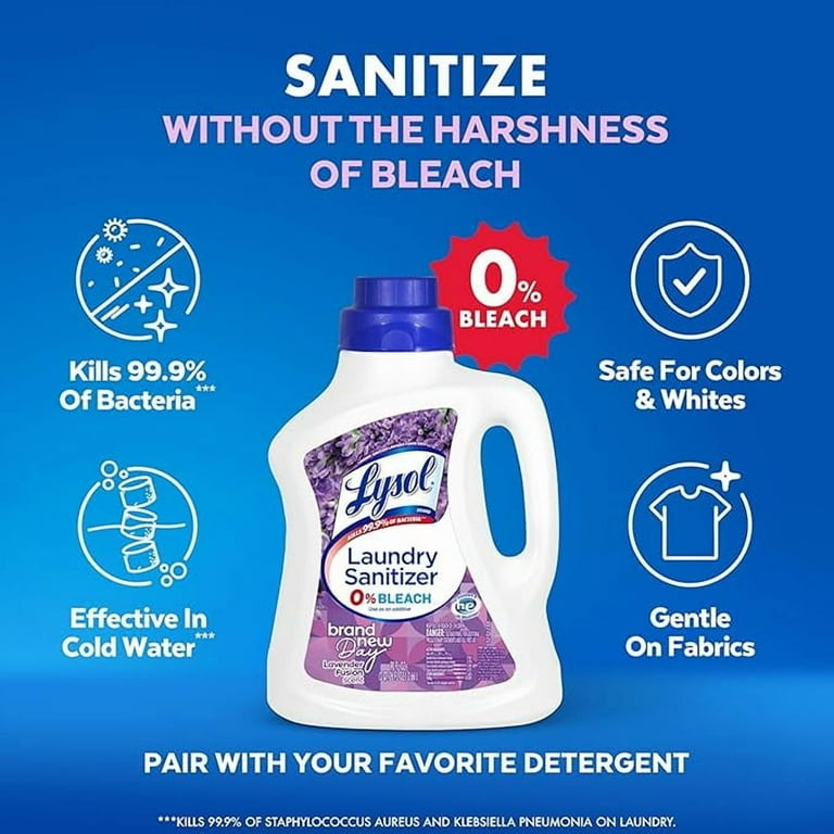 Rain Purple Lysol Laundry Sanitizer, Color Safe Bleach Alternative