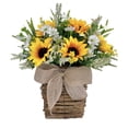 thumbnail image 3 of zhangmingg Farmhouse Spring Sunflower Hanging Floral Garland for Wall Front Door Decoration, 3 of 8