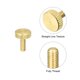 thumbnail image 4 of Pulgar Moleteados Tornillos, M4x12mm Planos Latón Pernos Agarre Perillas Sujetadores para PC, Electrónica, Mecánica 5uds, 4 of 4