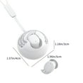 thumbnail image 3 of Earbuds Wireless, Hwkond New Bluetooth 5.4 Wireless Earphones For In Ear Call Noise Reduction Ultra Long Battery Life Heavy Bass Surround Sound Effect Mini Bluetooth Earphones, White, Up to 60% Off, 3 of 8