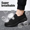 thumbnail image 4 of LANCROP Women Knit Slip On Sneakers, Breathable Lightweight Non-Slip Cushioned Walking Shoes, Casual Athletic Shoes for Hiking Running Daily Wear, 4 of 9