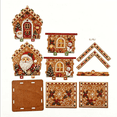thumbnail image 5 of Christmas 3D Wooden House Diamond Painting Kit, DIY Holiday Village Craft Art Set with Beaded Decoration for Christmas Tree Hanging Ornament, Tabletop Display and Seasonal Home Decor (Santa), 5 of 10