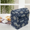 thumbnail image 3 of Marine Stand Mixer Cover, Anchor Giant Catfish Vintage Sailing Yachts Nautical Wind Rose, Kitchen Appliance Organizer Bag Cover with Pockets, 5 Quarts, Tan Night Blue, by Ambesonne, 3 of 4