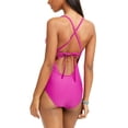 thumbnail image 2 of Bar III Cross-Back One-Piece Swimsuit, X-Small, Pink, 2 of 3
