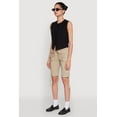 thumbnail image 3 of Womens Drawstring Hem Cargo Pocket Bermuda Shorts, 3 of 5