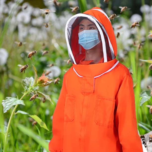 Traje de Apicultura para Hombres y MujeresApicultor NaranjaTraje de Abeja de una Pieza Ropa Protectora de Apicultura Equipo de Apicultura para Patio Trasero y PrincipianteXXL ANGGREK Otros