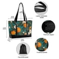 thumbnail image 2 of FORMRS Canvas Laptop Tote Bag for Women with 15.6" Computer Compartments Shoulder Handbag, Orange Leaves, 2 of 7