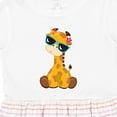 thumbnail image 4 of Inktastic Cute Giraffe, Giraffe with Sunglasses, Cute Animal Girls Toddler Dress, 4 of 5