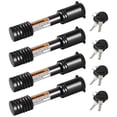 thumbnail image 1 of METOWARE Cerradura de enganche para remolque de 5/8 pulgadas de diámetro, estilo barra, pasador de enganche de bloqueo, cerradura receptora de enganche con antisonajero, se adapta a tubos receptores d, 1 of 5