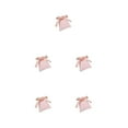 thumbnail image 2 of Destyer Bag Bowknot Pouches Drawstring Packaging Organizer Storage Earrings Gift Light Pink 7*9cm 5Set, 2 of 6
