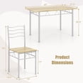 thumbnail image 4 of Giantex Dining Table and Chair Set,Dining Room Table Set, 4 of 9