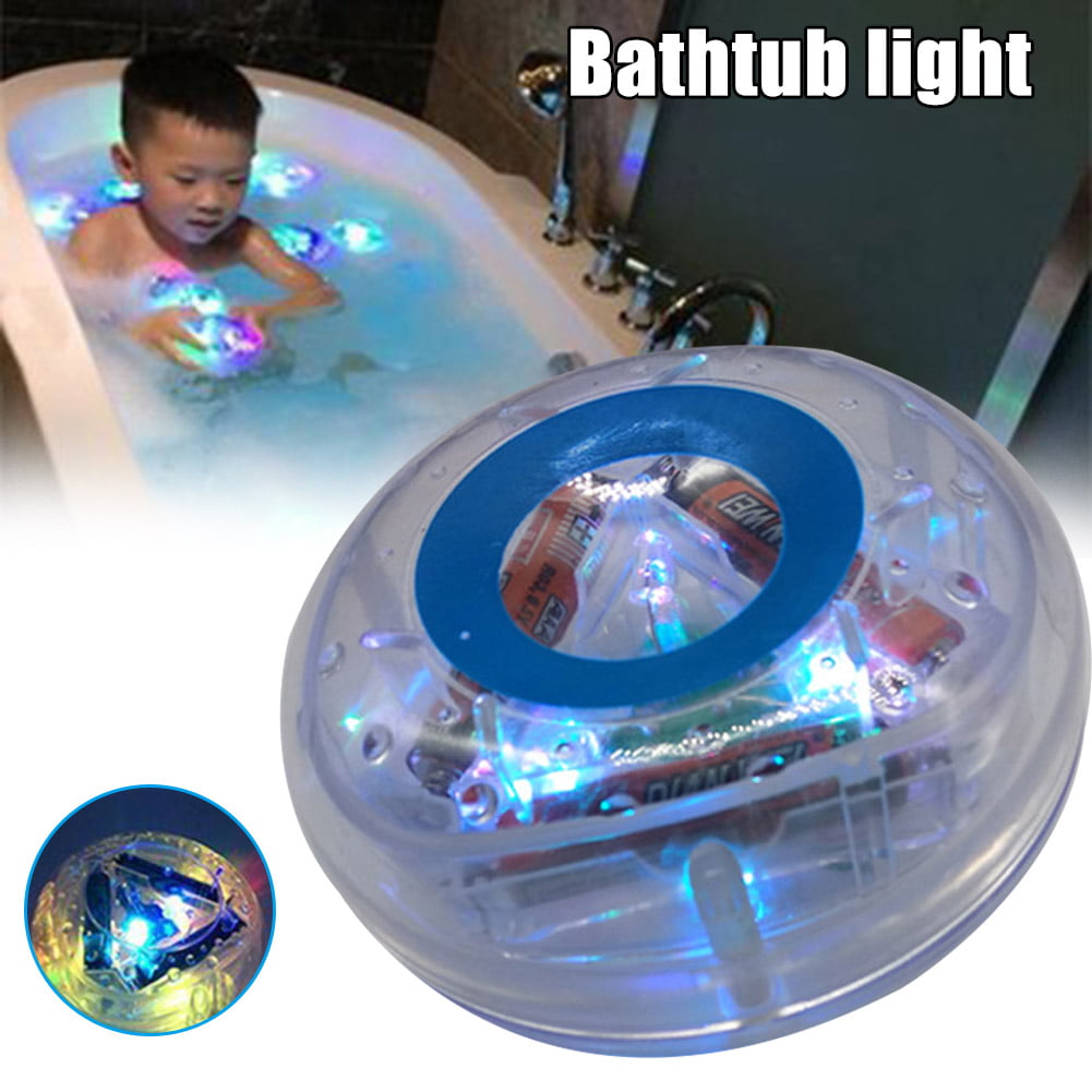 Baby Kids Bathroom LED Light Toys Color Change Glow Bathtub Shower Floating Toys 