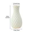 thumbnail image 3 of Large Plastic Vase for Flowers - 8.8 Inch Sturdy Decorative Vase for Home Decor, Wedding Centerpiece, Farmhouse, Office Desk, Shelf Display, Gift for Housewarming, Christmas, Birthday, Anniversary, 3 of 6