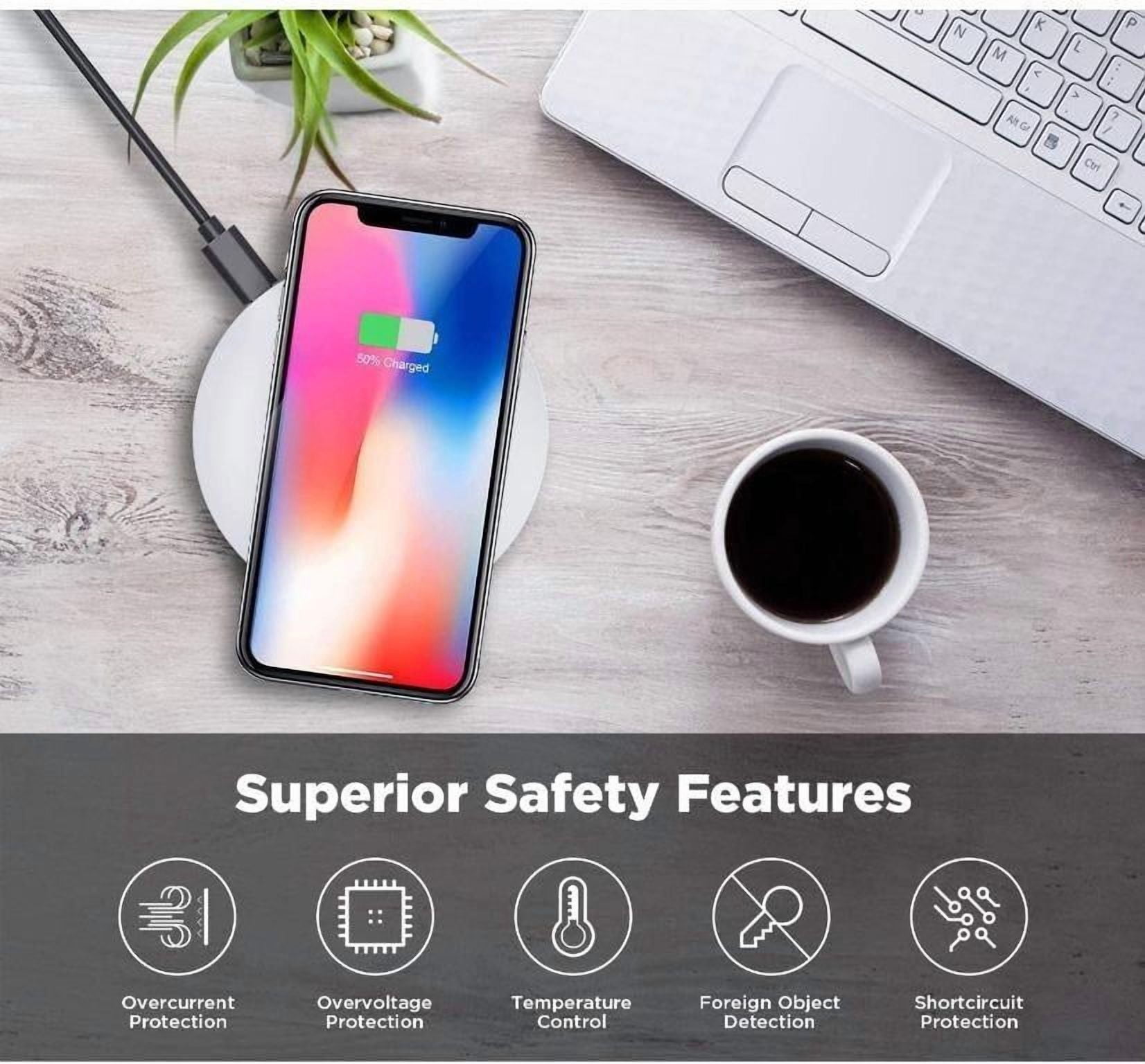 15W Wireless Charger Fast for Google Pixel 9/Pro/Pro XL/9a Phones - Charging Pad Slim Quick Charge