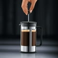 thumbnail image 5 of Bodum 17 oz Kenya French Press Coffeemaker, Stainless Steel, New, 5 of 6