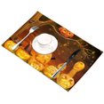 thumbnail image 3 of EREHome Halloween Pumpkin Placemat Plate Holder Set of 6, Table Mats Protector 12x18 inch, 3 of 5