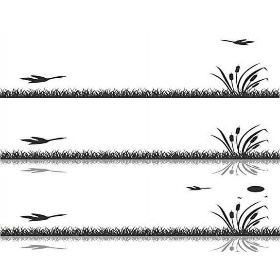 Whimsical Practicality's Ducks Birthday Border Cake Side Strips 3 Strips 2.5x10 inchs on size