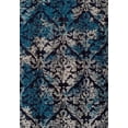 thumbnail image 2 of Blue Area Rug Modern Contemporary Abstract Carpet Medium 5x8/Large 8x11, 2 of 2