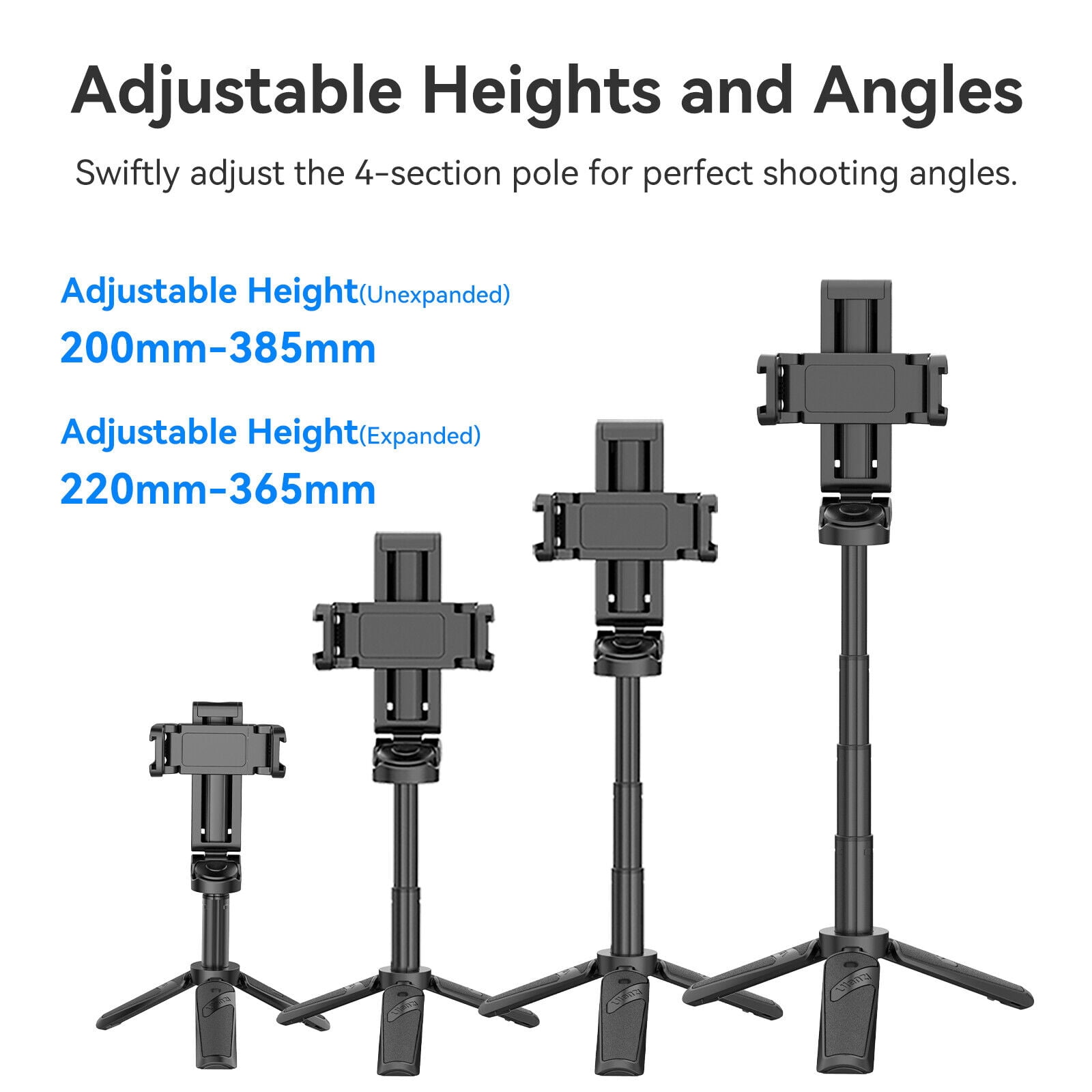 Ulanzi JJ02 Extendable Grip Phone Tripod with Remote Selfie Stick - The Ultimate 3-in-1 Smartphone Accessory