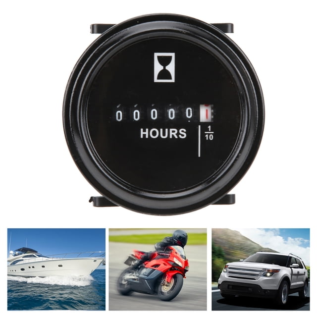 Portable Hour Gauge, High-Accuracy Fully-Sealed Hour Meter for Generator for Ship for Industry