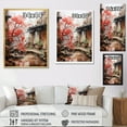 thumbnail image 4 of Designart "Wabisabi Beauty Japon painting II" Cityscapes Floater Framed Canvas Print, 4 of 7