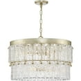 thumbnail image 6 of Progress Lighting Chevall 6-Light Chandelier, Gilded Silver, Artisanal Glass, Design Series: Modern Organic, Luxe, Transitional, 6 of 12