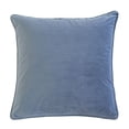 thumbnail image 3 of Elisa Velvet 20" Square Decorative Throw Pillow 2PK Light Gray, 3 of 5
