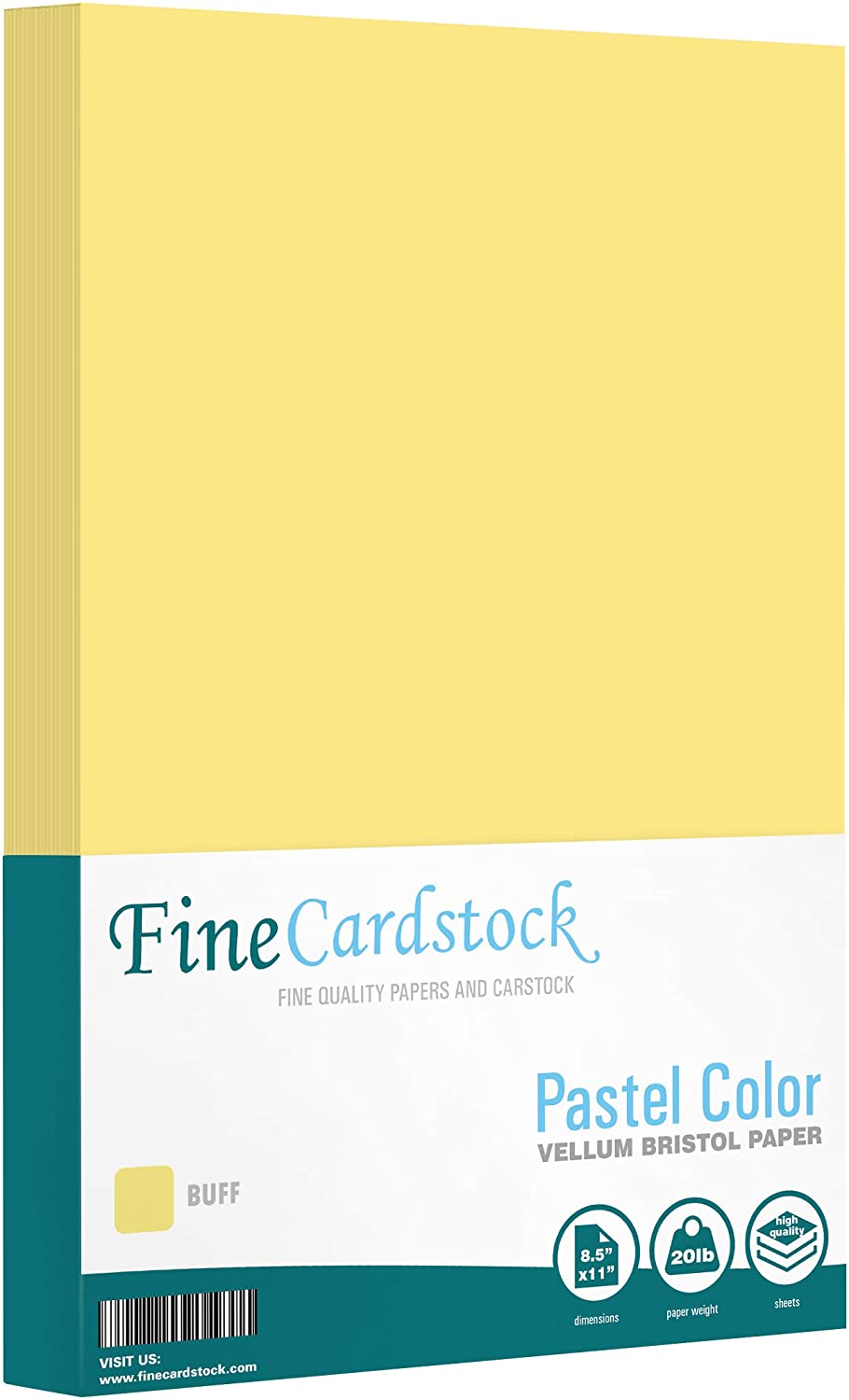 8.5 x 14” Pastel Color Paper – Great for Cards and Stationery Printing | Legal, Menu Size | Lightweight 20lb Paper | 100 Sheets | Buff - image 1 of 6