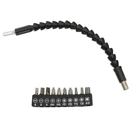 

2024 Metal Flexible Shaft Hex Shank Screwdriver Bit Electric Drill Extension Connect Rod Set 10PC