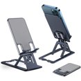 thumbnail image 2 of Soporte ajustable para teléfono móvil, soporte para teléfono de escritorio de aluminio, soporte plegable para tableta, compatible con iPad, iPhone 12/SE/11/XS XR Max/8/7 Plus, Samsung Galaxy, todos lo Namotu MZQ-0820-2, 2 of 7
