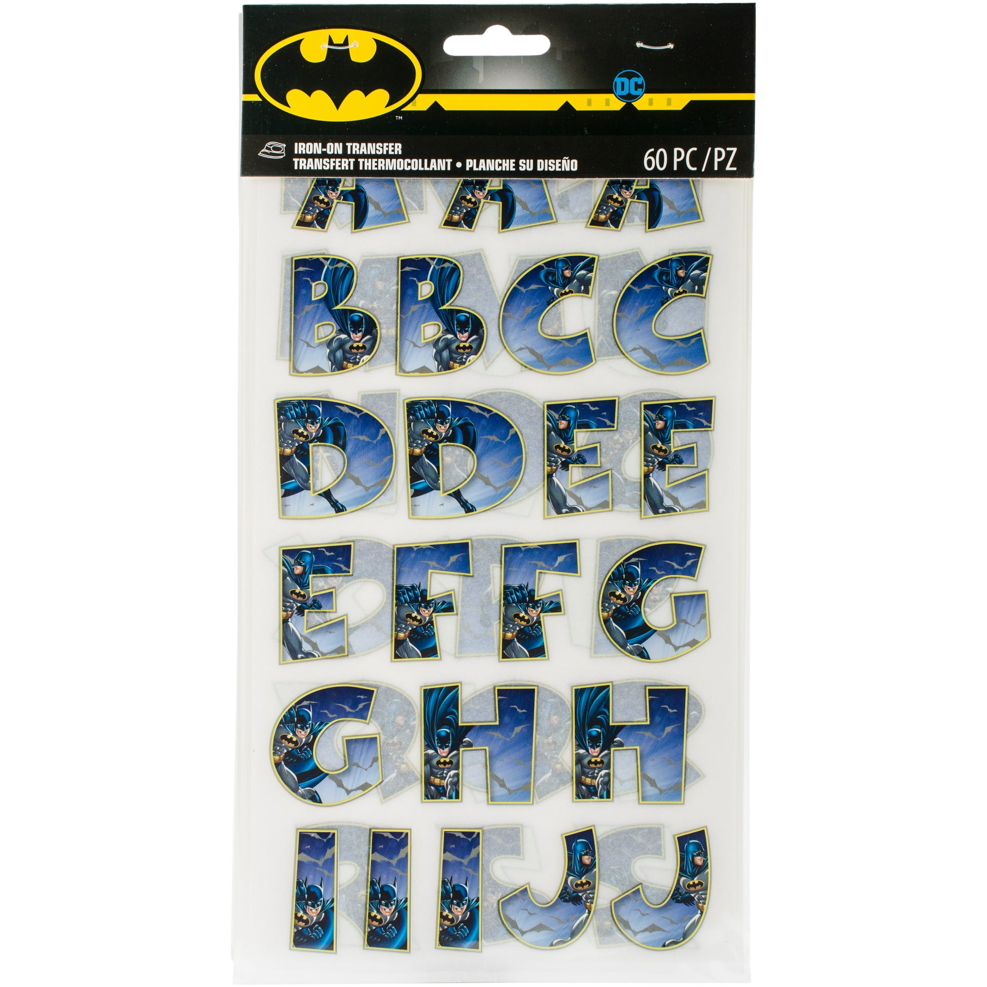 DC Comics Iron-On Alphabet Transfer Sheets-Batman | Walmart Canada