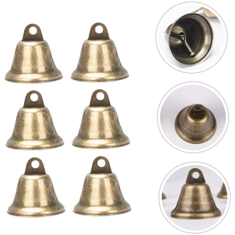 40 Pieces Christmas Jingle Bells Gold Jingle Bells Metal Craft Bells Small  Bell DIY Bells for Wreath, Holiday Home and Hanging Christmas Wind Chimes