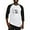 Black/White, variant on CafePress - Psi Upsilon Flag Baseball Jersey - Cotton Baseball Jersey, 3/4 Raglan Sleeve Shirt