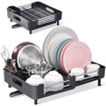 thumbnail image 1 of Kingrack Drying Dish Rack, Expandable Dish Rack with Drainage Spout, Black, 1 of 7